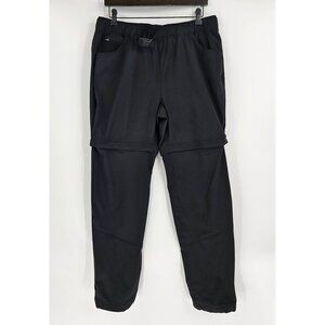 Eddie Bauer Travex Pants Womens 12 Black Convertible Hiking Utility Belted